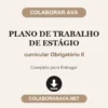 Plano de Trabalho de Estágio de curricular Obrigatório II pronto para entregar