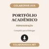 Portfólio Acadêmico de Administração pronto para entregar