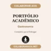 Portfólio Acadêmico de Gastronomia pronto para entregar