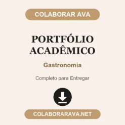 Portfólio Acadêmico de Gastronomia pronto para entregar
