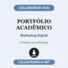 Portfólio Acadêmico de Marketing Digital pronto para entregar