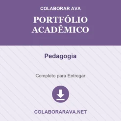 Portfólio Acadêmico de Pedagogia pronto para download