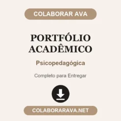 Portfólio Acadêmico de Psicopedagógica pronto para entregar