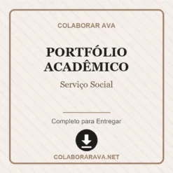 Portfólio Acadêmico de Serviço Social pronto para download