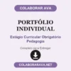 Portfólio Individual de Estágio Curricular Obrigatório Pedagogia pronto para entregar