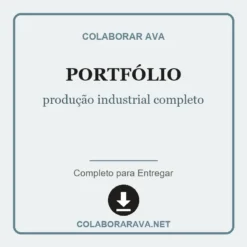 Portfólio de produção industrial completo pronto para download