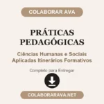Práticas Pedagógicas Ciências Humanas e Sociais Aplicadas Itinerários Formativos