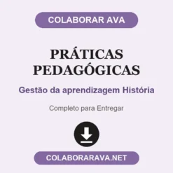 Práticas Pedagógicas de Gestão da aprendizagem História pronto para entregar