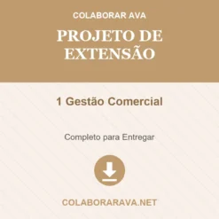 Projeto de Extensão de 1 Gestão Comercial pronto para download