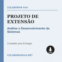 Projeto de Extensão de Análise e Desenvolvimento de Sistemas pronto para download