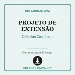 Projeto de Extensão de Ciências Contábeis pronto para download