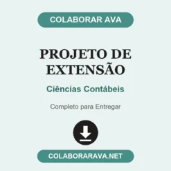 Projeto de Extensão de Ciências Contábeis pronto para download
