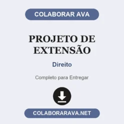 Projeto de Extensão de Direito pronto para entregar