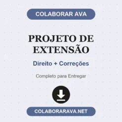Projeto de Extensão de Direito + Correções pronto para download
