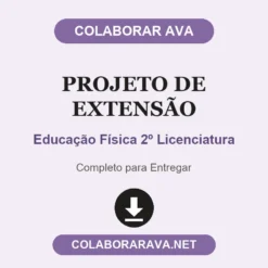 Projeto de Extensão de Educação Física 2º Licenciatura pronto para entregar