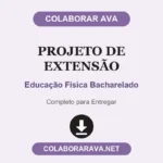 Projeto de Extensão Educação Física Bacharelado
