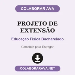 Projeto de Extensão de Educação Física Bacharelado pronto para entregar