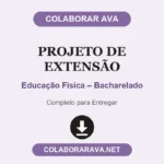 Projeto de extensão Educação Física – Bacharelado