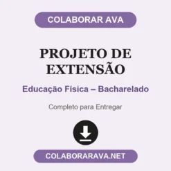 Projeto de Extensão de Educação Física – Bacharelado pronto para entregar