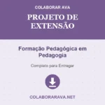 Projeto de Extensão Formação Pedagógica em Pedagogia