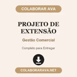 Projeto de Extensão de Gestão Comercial pronto para entregar
