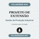 Portfólio Individual Projeto de Extensão Gestão da Produção Industrial