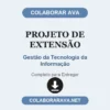 Projeto de Extensão de Gestão da Tecnologia da Informação pronto para entregar