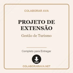 Projeto de Extensão de Gestão de Turismo pronto para download