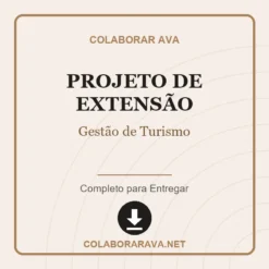 Projeto de Extensão de Gestão de Turismo pronto para download