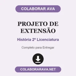 Projeto de Extensão de História 2ª Licenciatura pronto para entregar
