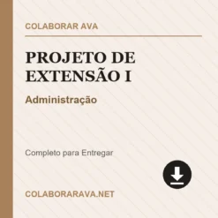 Projeto de Extensão I de Administração pronto para download