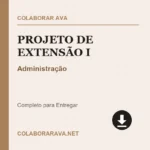 Projeto de Extensão I Administração