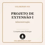 Projeto de Extensão I Administração Unopar