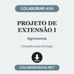 Projeto de Extensão I de Agronomia pronto para entregar