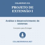 Projeto de extensão I Análise e desenvolvimento de sistemas