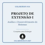 Projeto de Extensão I Análise e Desenvolvimento de Sistemas