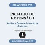 Projeto de Extensão I - Análise e Desenvolvimento de Sistemas