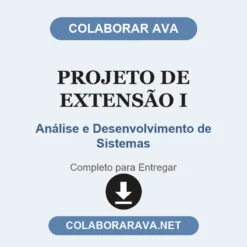 Projeto de Extensão I de Análise e Desenvolvimento de Sistemas pronto para entregar
