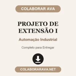 Projeto de Extensão I de Automação Industrial pronto para entregar