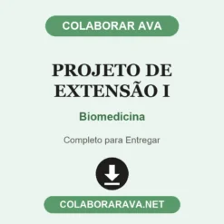 Projeto de Extensão I de Biomedicina pronto para entregar