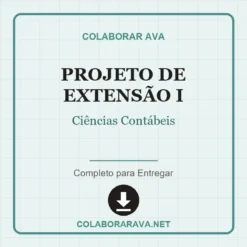 Projeto de Extensão I de Ciências Contábeis pronto para download