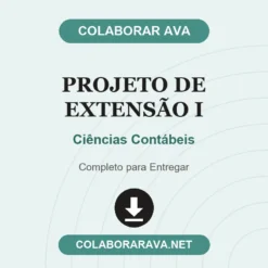 Projeto de Extensão I de Ciências Contábeis pronto para download
