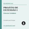 Projeto de Extensão I de Ciências Contábeis pronto para download
