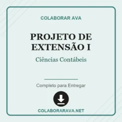 Projeto de Extensão I de Ciências Contábeis pronto para download
