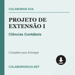 Projeto de Extensão I de Ciências Contábeis pronto para download