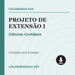 Projeto de Extensão I de Ciências Contábeis pronto para download