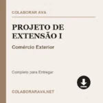 Projeto de Extensão I Comércio Exterior