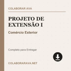 Projeto de Extensão I de Comércio Exterior pronto para download