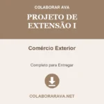 Portfólio Individual Projeto de Extensão I Comércio Exterior