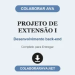Projeto de extensão I Desenvolvimento back-end